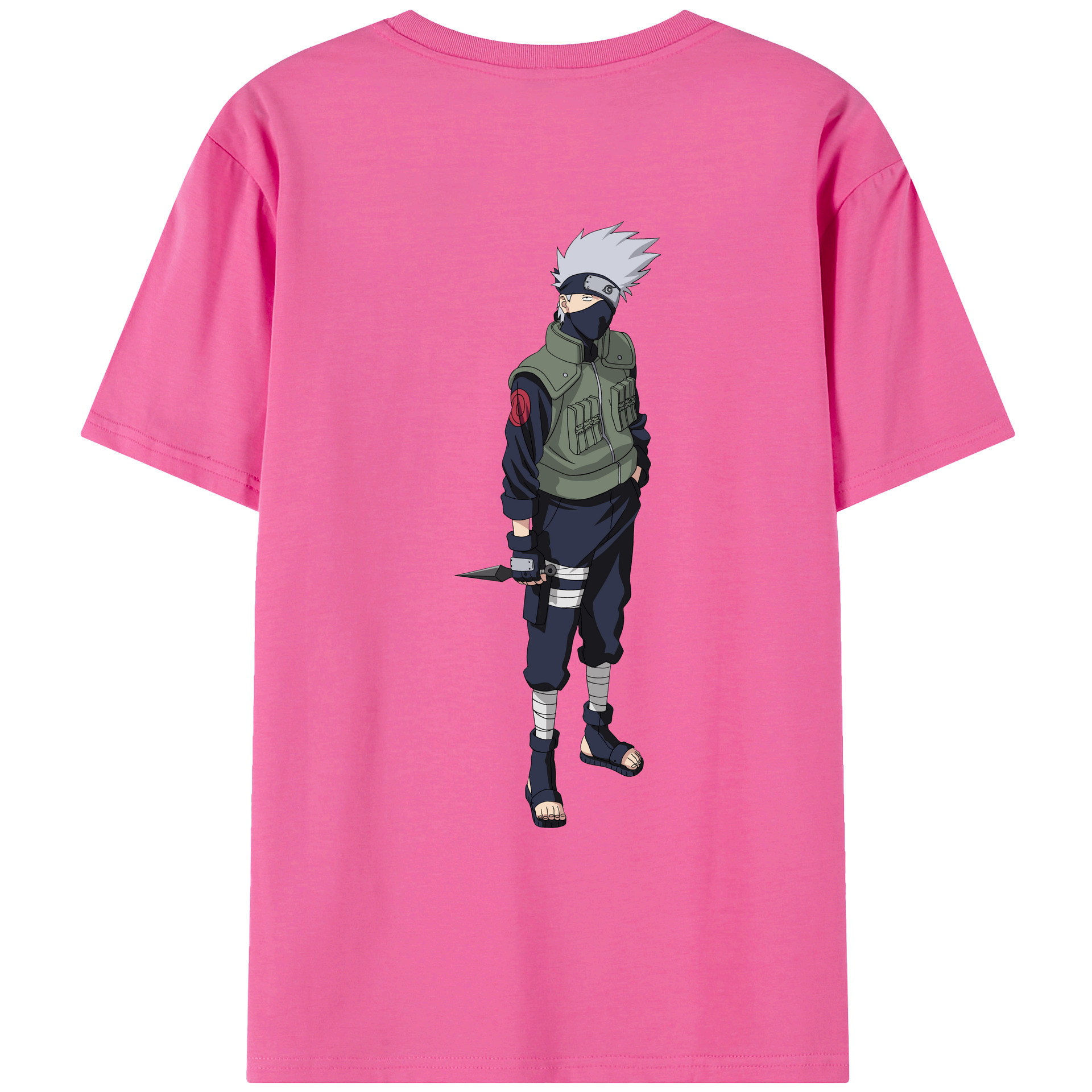 （画像用） NARUTO -ナルト- はたけ カカシ Hatake Kakashi レディース半袖Tシャツ(バックプリント)